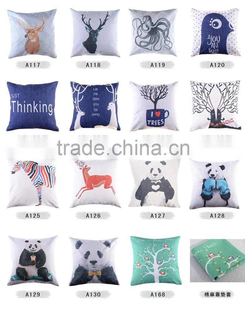 wholesale creative design cute animal logo cushions home decor pillow chair cushion