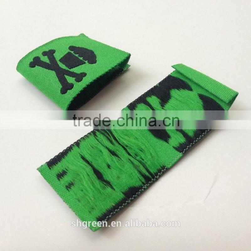 Triangle school cloth badge,merrow border woven badge