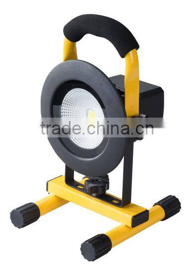 10w portable and led rechargeable floodlight with Paraboloidal Reflector