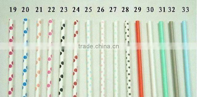 Plain Paper Straws (mint) SOLID LIGHT GREEN SipSticks Paper Drinking Party Straws BIODEGRADABLE in 33 Colors