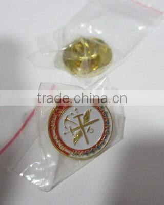Custom die casting round lapel pin badge/Beautiful star Lapel pin/silver star badge