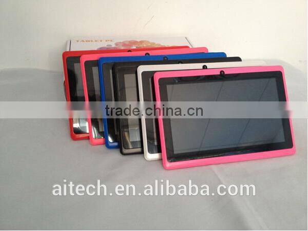 dual core android 7 inch tablet pc Q88 pro ATM 7021 Cortex-A9 processor speed 1.2GHz android 4.2.2 dual camera WIFI Cheapest