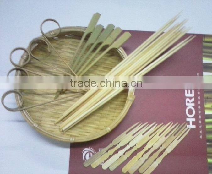 12cm healthy bamboo made disposable mini fruit fork