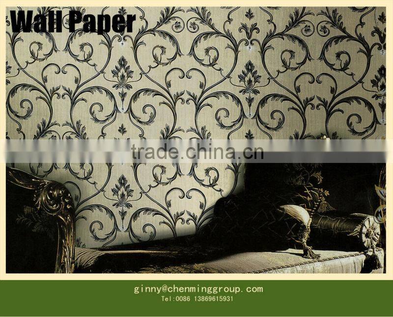 New style PVC wall paper for home decoration