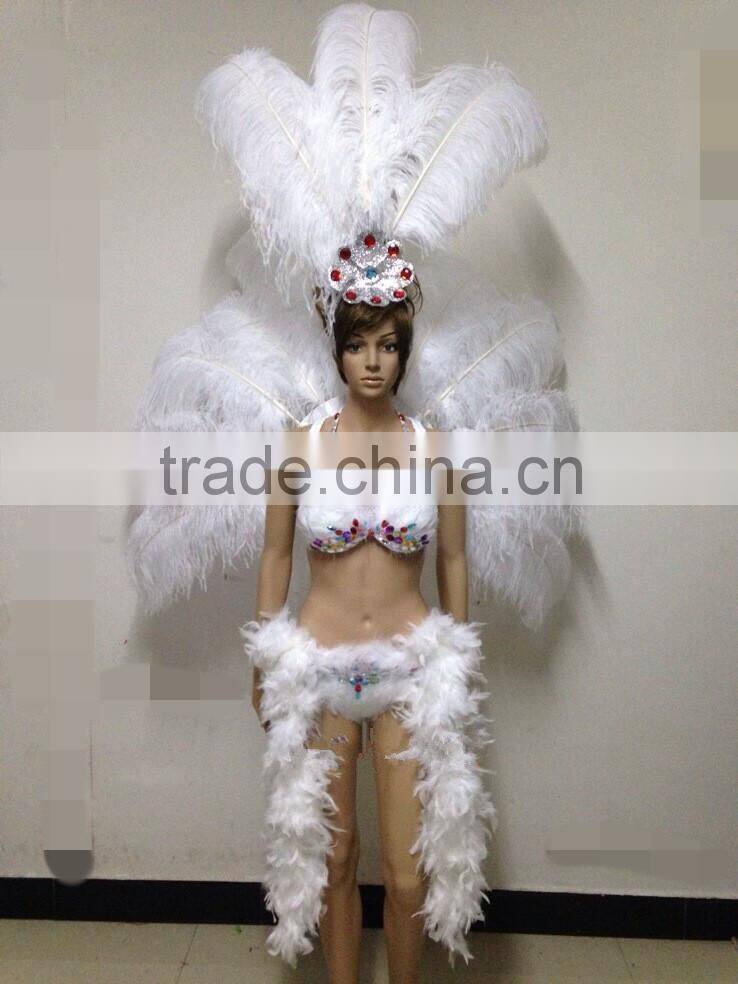 2016 white samba costume/sexy samba costumes for sale