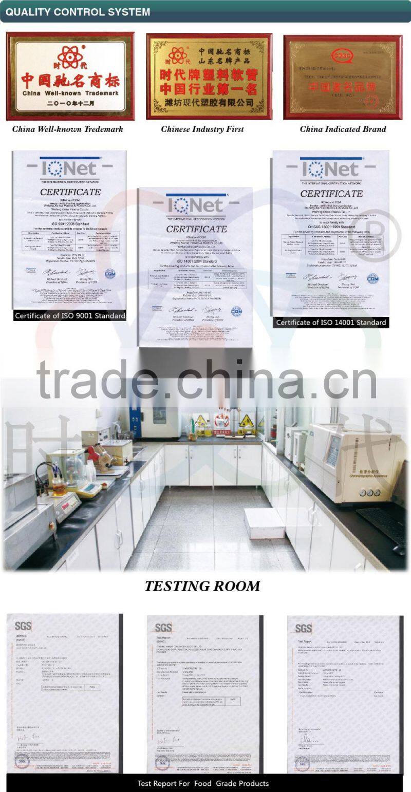 colorful PVC braided fiber reinforced net hose with logo