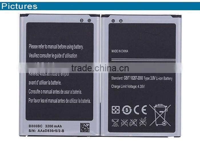 B800BC 3200mah phone battery for samsung lipo accu mobile used