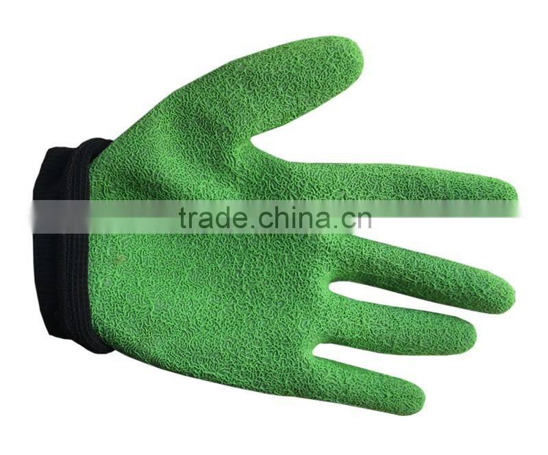 Firm slip general purpose latex print work gloves