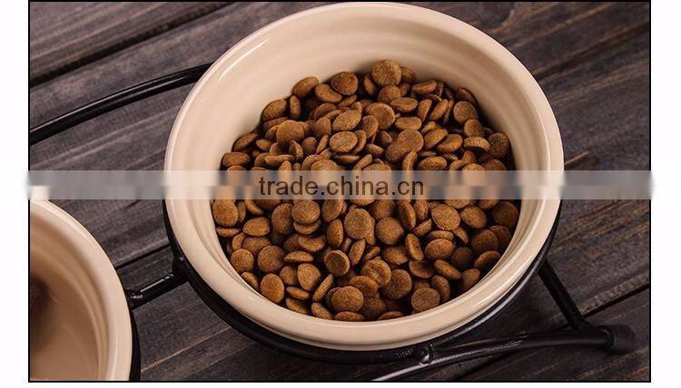 Promotional Wholesale Double Pet Salad Food Bowl Cartoon Travel Pet Bowl