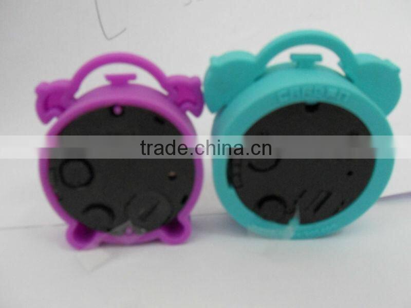 promotional item mini gift clocks protalbe Retro Silicone pillow alarm clock