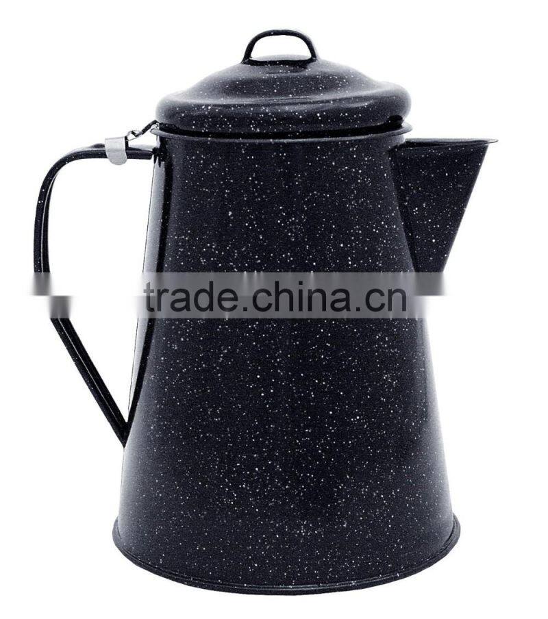 GRS logo Printed black enamel Coffee Boiler