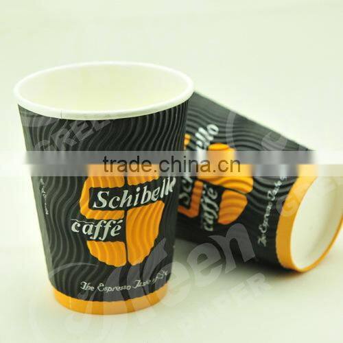 20oz paper coffee cups and lids,brown corrugated paper cup,cartoon paper cup