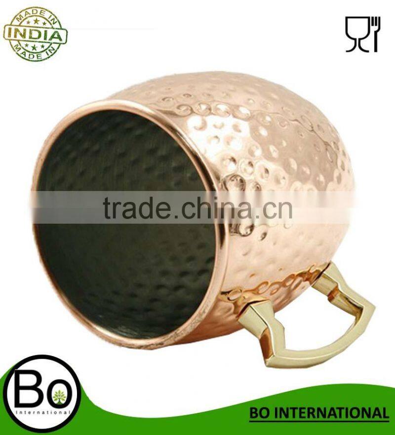 Copper Moscow Mule Hammered Mug -16 Oz