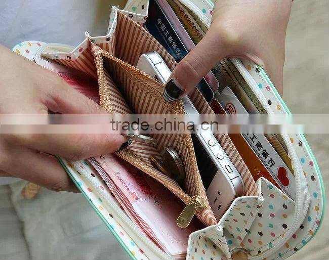 Cute Owl Glasses Hit Color Printing Korean Rounded Zipper Long Women Wallet New Fashion Ladies Clutch Card & ID Holders Purse