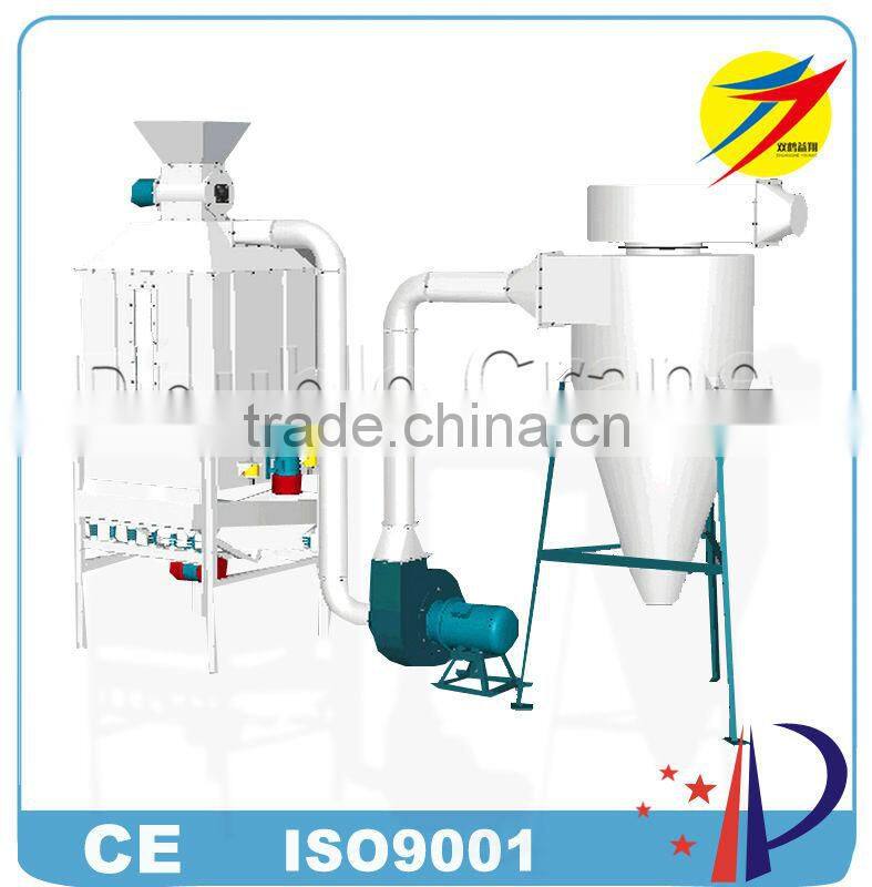 Counter flow cooler for animal feed pellet with high output