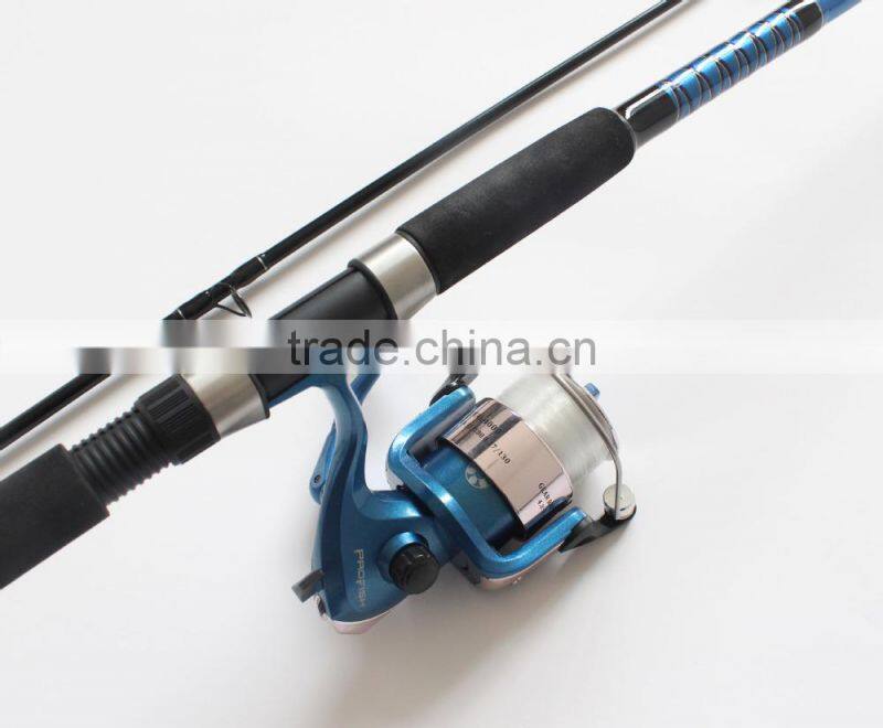 Blue Spinning Fishing rod and reel combo