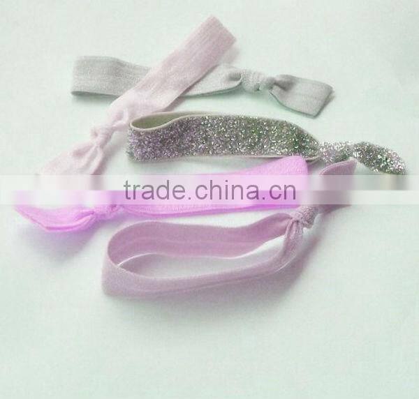 Leopard FOE knotted elastic hair ties 2015