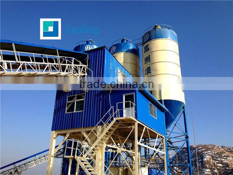 newest product,with low cost concrete batching plant HZS50 for sale