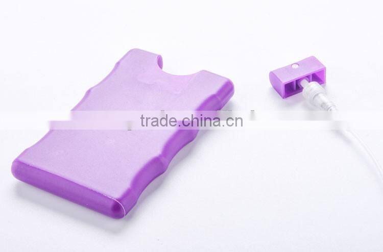 High quality easy carry credit card shape spray bottle