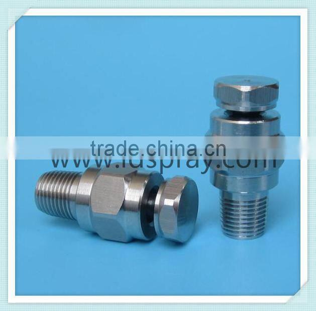 1/8",1/4",3/8" smaller flow rate hollow cone liquid spray nozzle with removable deflection cap