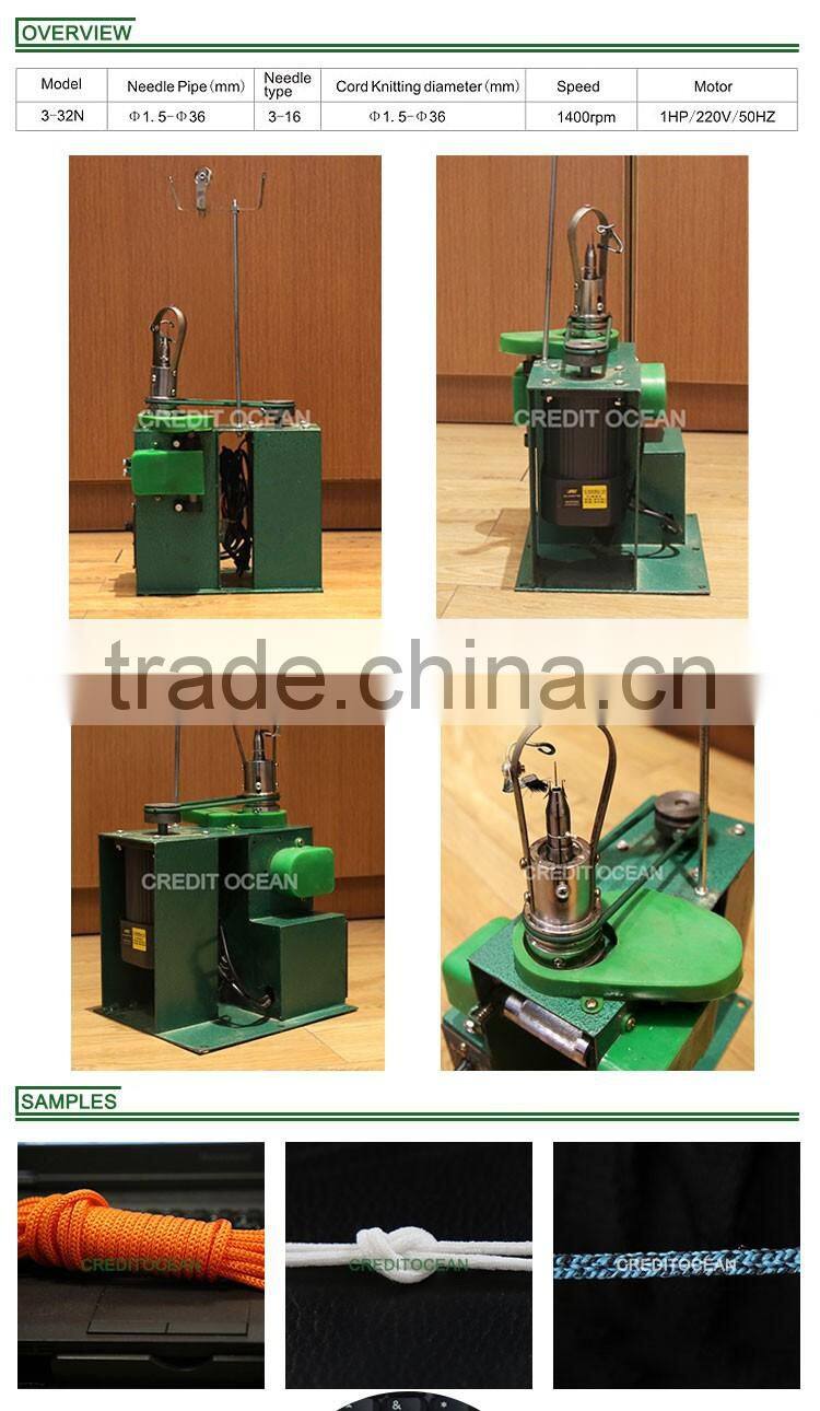 shoelace rope small hook knitting machine
