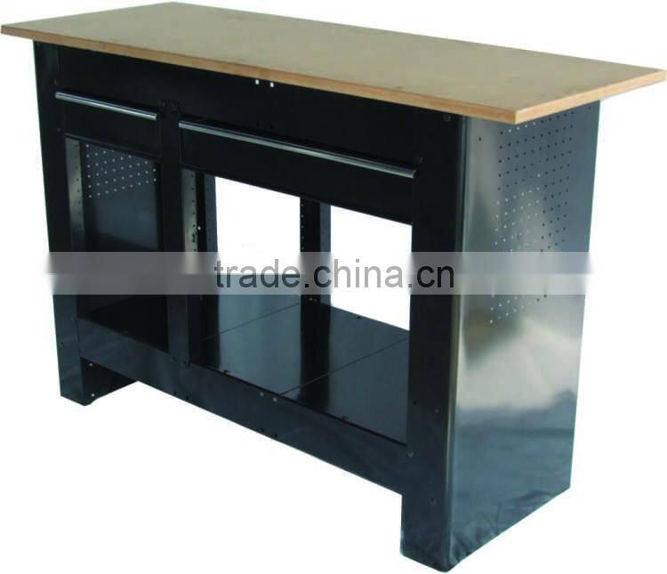 Workbench for wooden worktop with 2 steel drawers,Premium Workbench
