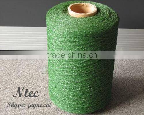 3300dtex PE artificial grass yarn green color