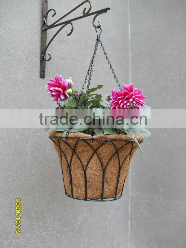 METAL WALL-HUNG HANGING BASKET HOOK