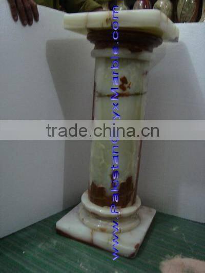 Wholesale Natural MULTI GREEN ONYX PEDESTALS COLLECTIONS