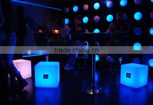 16 colors changing IR remote control outdoor led cube portable led glow cube furniture