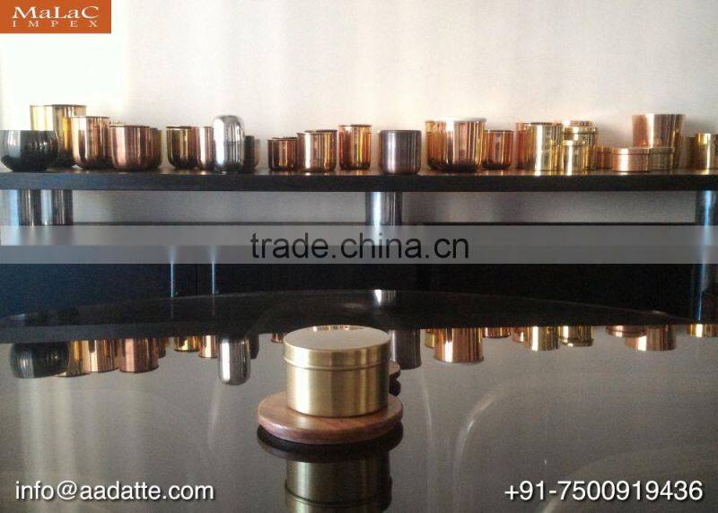 Custom made private label candle holder candle jar with lid