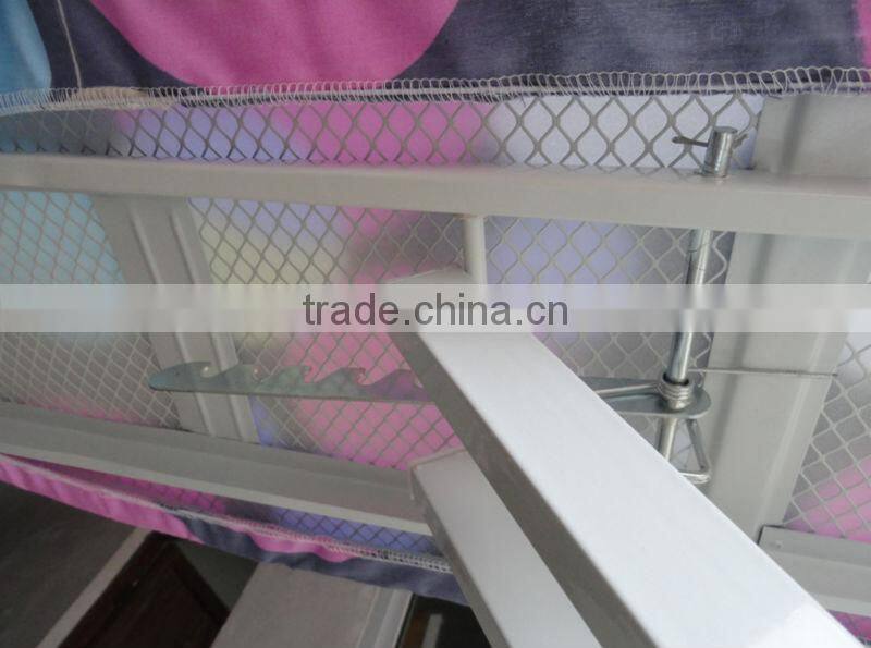 mesh folding ironing board with cloth rack