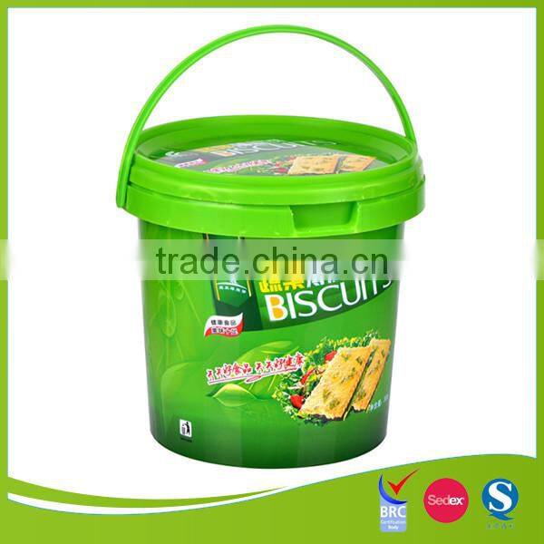 high quality wholesale plastic biscuit bucket