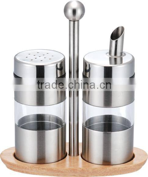 4 PCS Stainless Steel Spice Jar Set/Magnetic Condiment Set