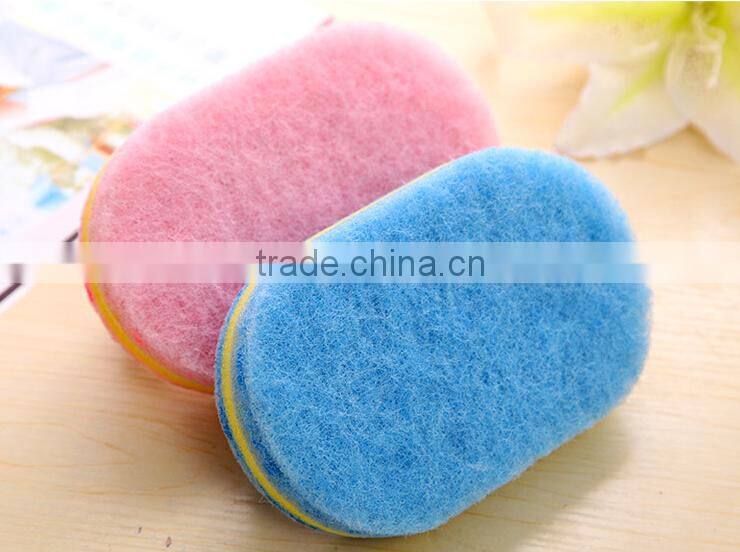 Q049 Plastic handle kitchen cleaning sponge bath brush