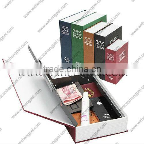2013 new design english dictionary book money bank with lock