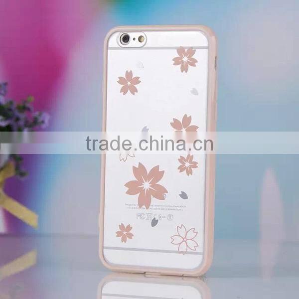 TPU plating phone case painting back covers transparent phone case for iPhone 5 6 6plus