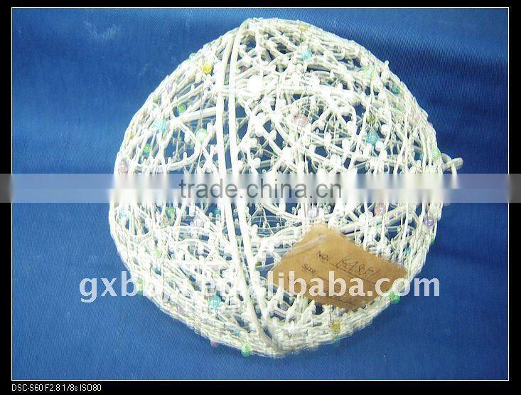 Creamywhite iron decorative with mix pearl dog balls