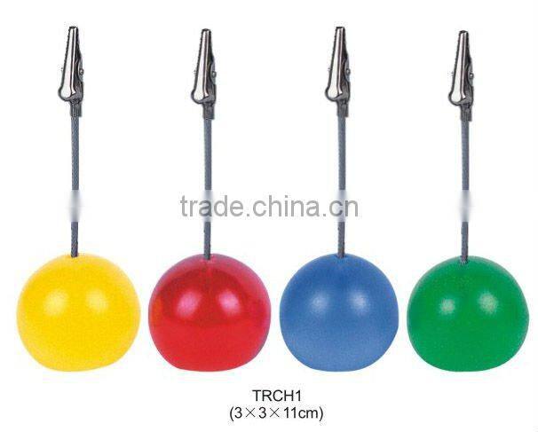 Ball shape name card holder/memo holder/memo clip