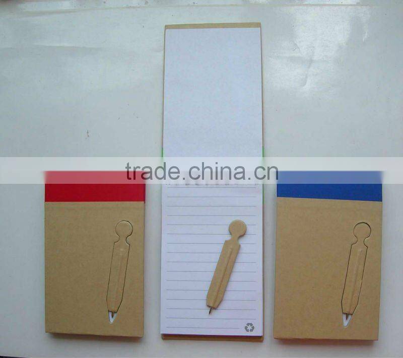eco friendly notebook with ballpen