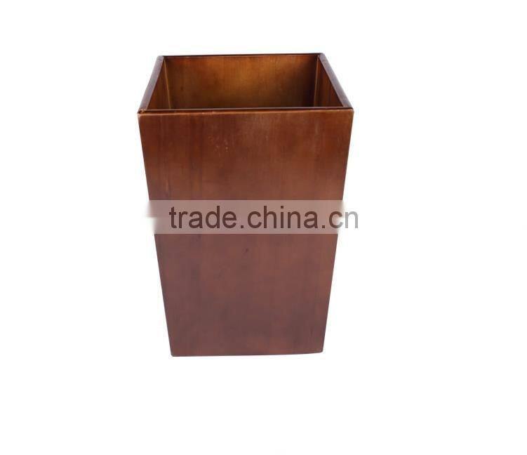 High-grade solid wood trash can