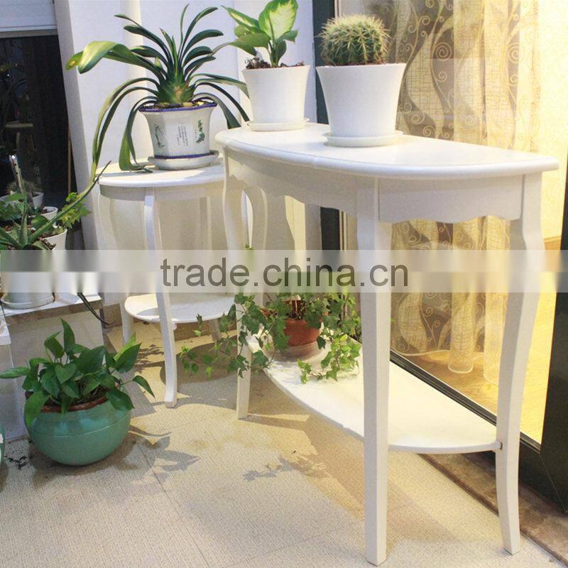Indoor wooden flower display shelf & Display stand
