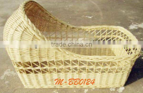 Eco-friendly willow mose basket & natural materail baby basket