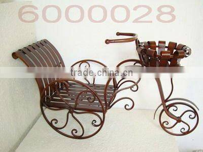 Metal handmade flower pot