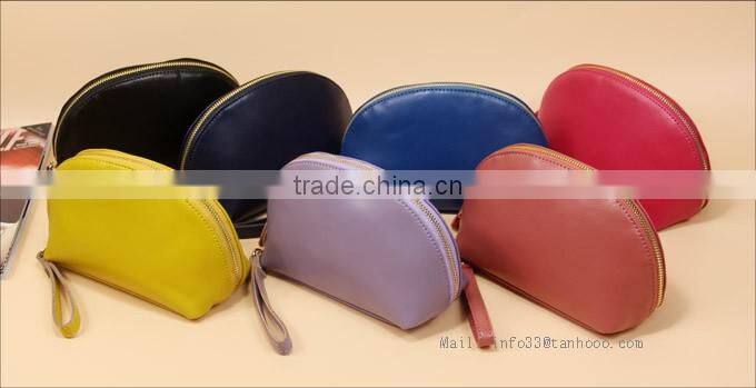 Personalized A++++ soft leather cosmetic bag ,pvc cosmetic bag with cheaper price beauty fashion make up bag
