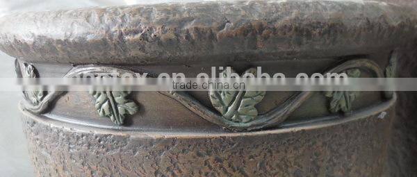 UV resistance garden outdoor fiberg clay planter pot