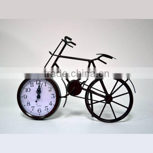 Metal bicycle clock