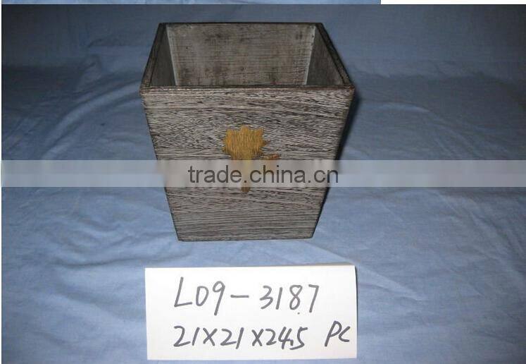 antique decorative wooden vase