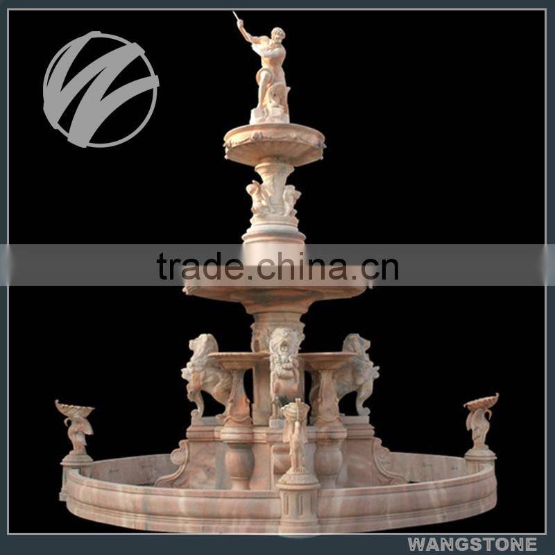 Factory customize large stone outdoor fountain for garden decoration