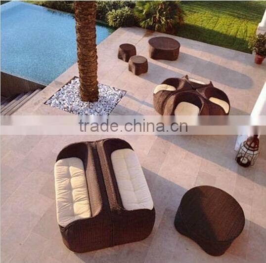 Rattan furniture outdoor rattan sofa set AY1634